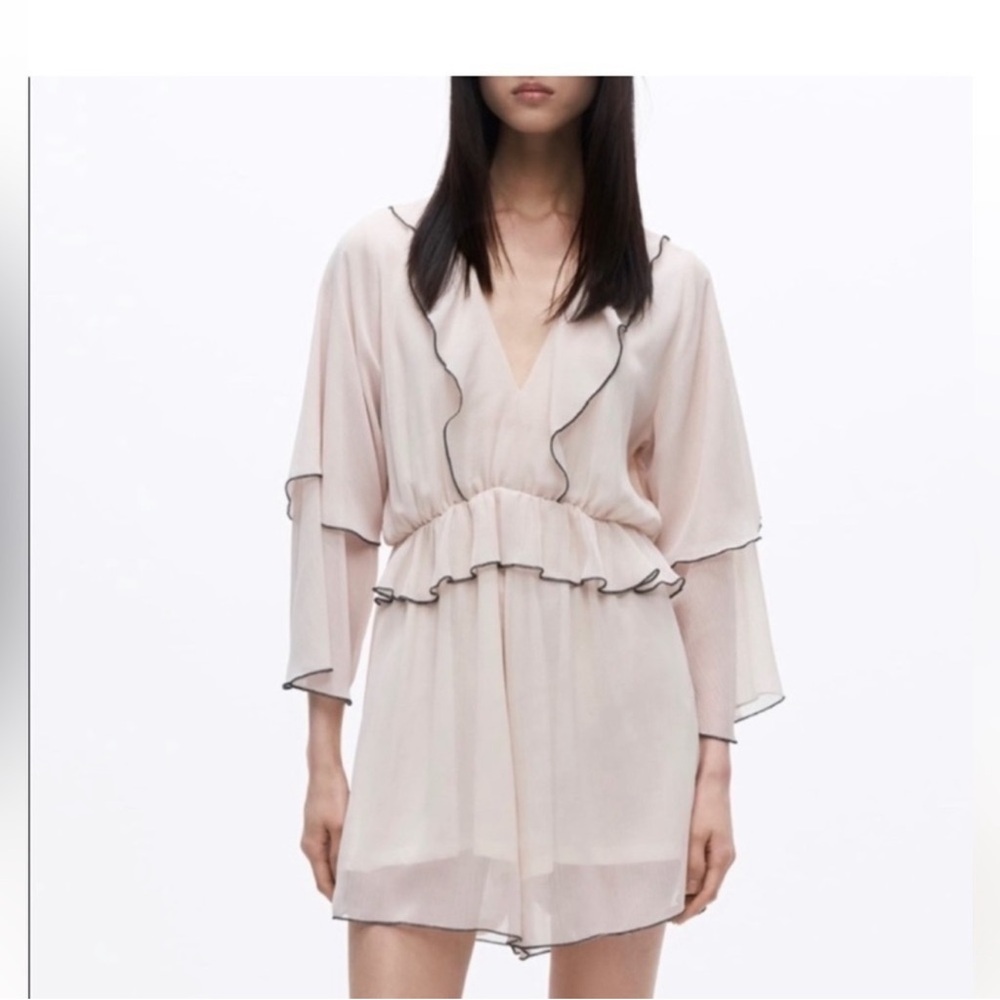 Zara - Ruffle Romper - Cream